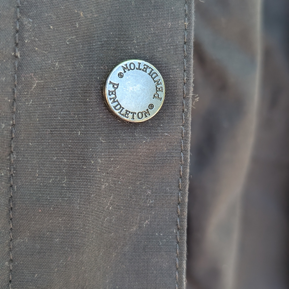 Pendleton Women's Black Rain Jacket With Plaid Li… - image 7